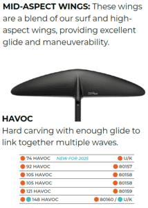 HAUTEMENT compatible avec Lift Foil France, aile Mid-Aspect en carbone pour foil électrique, offrant performance, glisse fluide et maniabilité supérieure pour la pratique du foil sur mer.