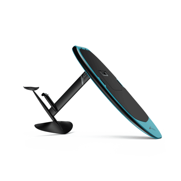 Hydrofoil électrique pour sports nautiques, propulsion silencieuse et écologique, parfait pour la pratique de surfos, kite ou paddle.