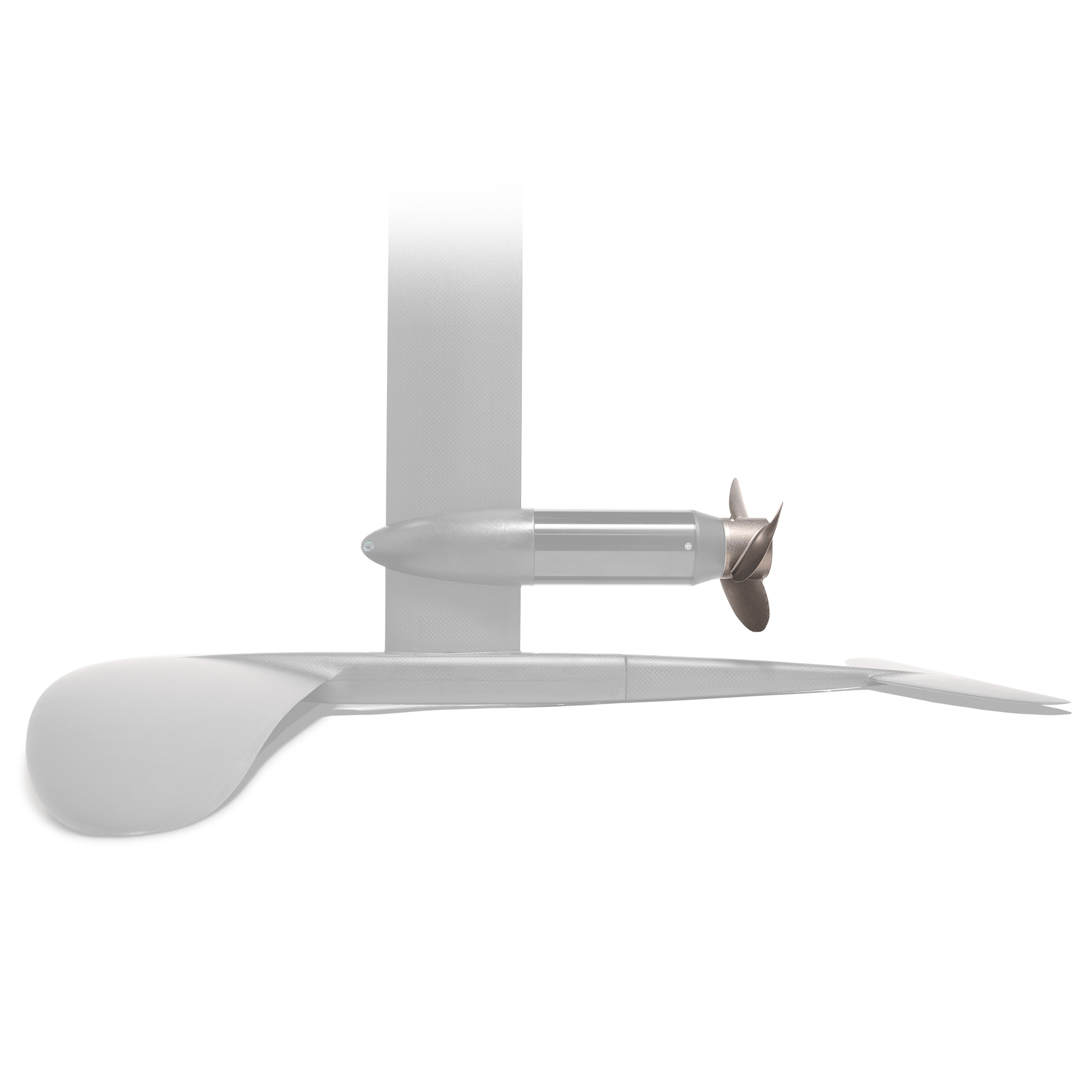 Hélice fixe en aluminium LiftFoils — profil du moyeu