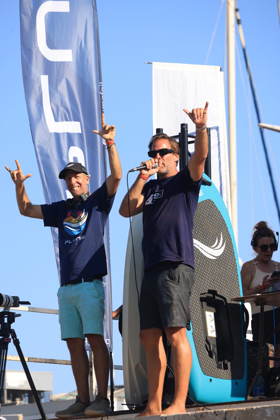 Speakers sur la scène de la finale SFT Menton